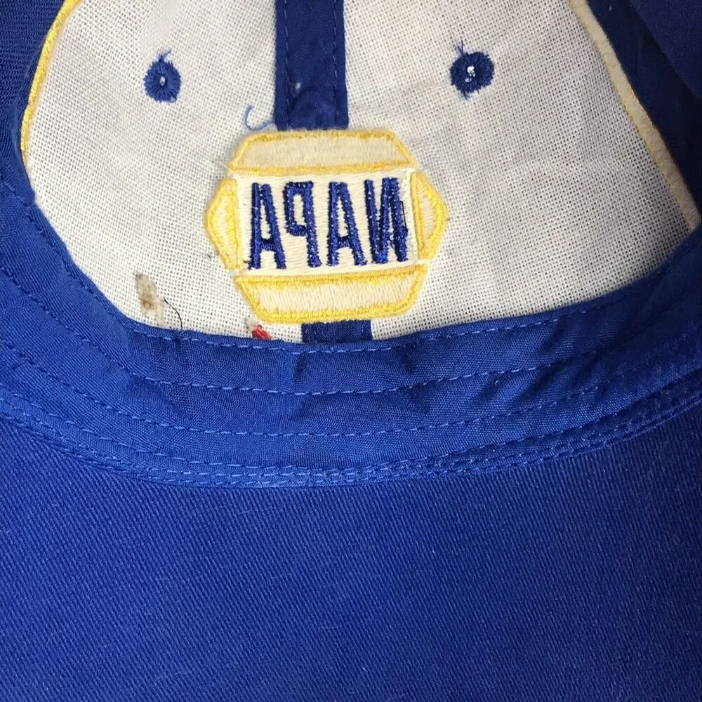 NAPA Racing Hat Baseball Cap Mens Blue Yellow Nascar Driver 55 Embroidered